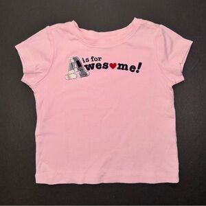 Gymboree kid Prep Club School plaid Awesome pink short sleeve top shirt tee 4 4T
